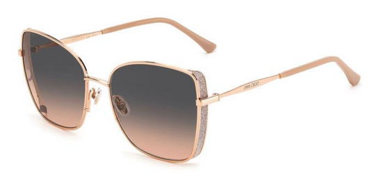 Jimmy Choo Sunglasses COPPER GOLD NUDE ALEXIS/S