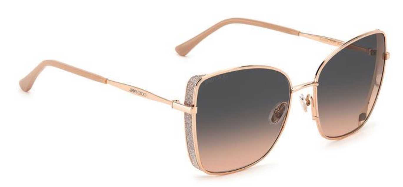 Jimmy Choo Sunglasses COPPER GOLD NUDE ALEXIS/S