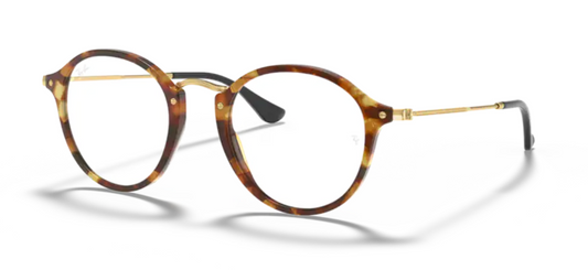 RAYBAN ROUND OPTICAL 5494 STRIPED HAVANA