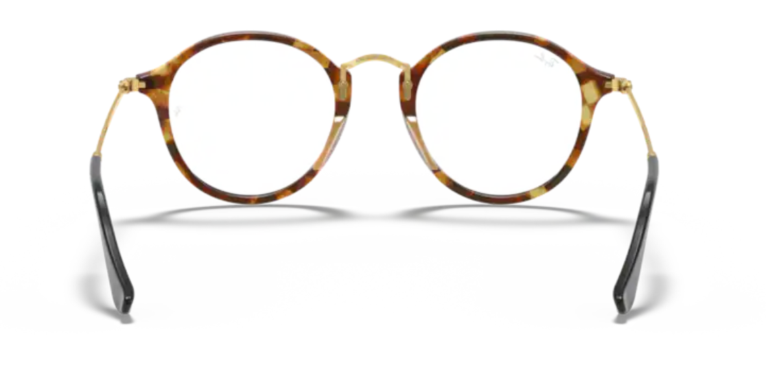 RAYBAN ROUND OPTICAL 5494 STRIPED HAVANA