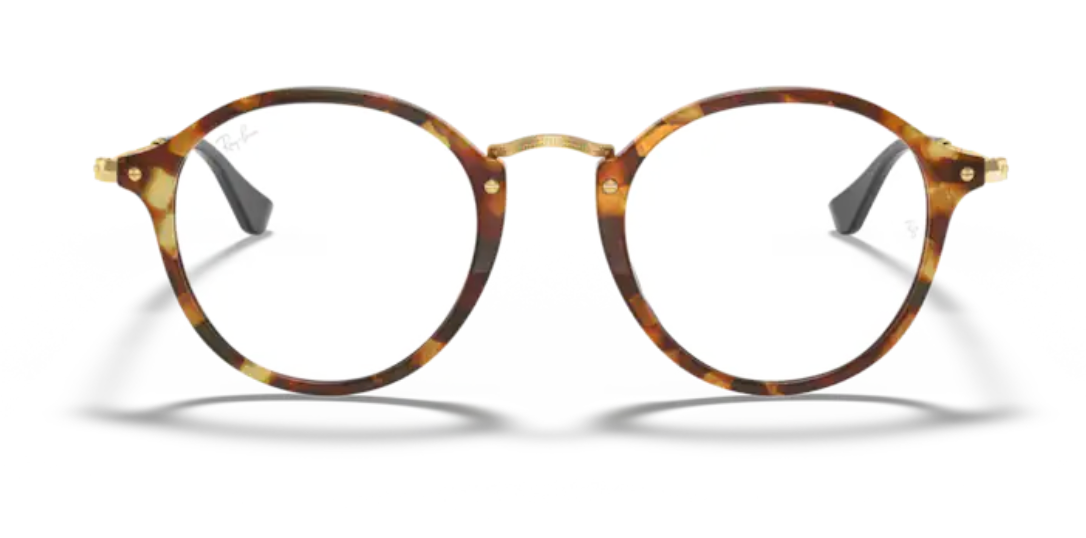 RAYBAN ROUND OPTICAL 5494 STRIPED HAVANA