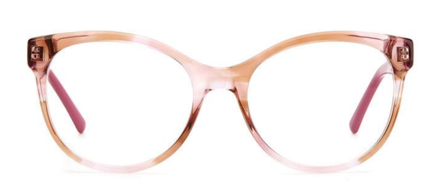 JIMMY CHOO OPTICAL 336 STRIPPED PINK