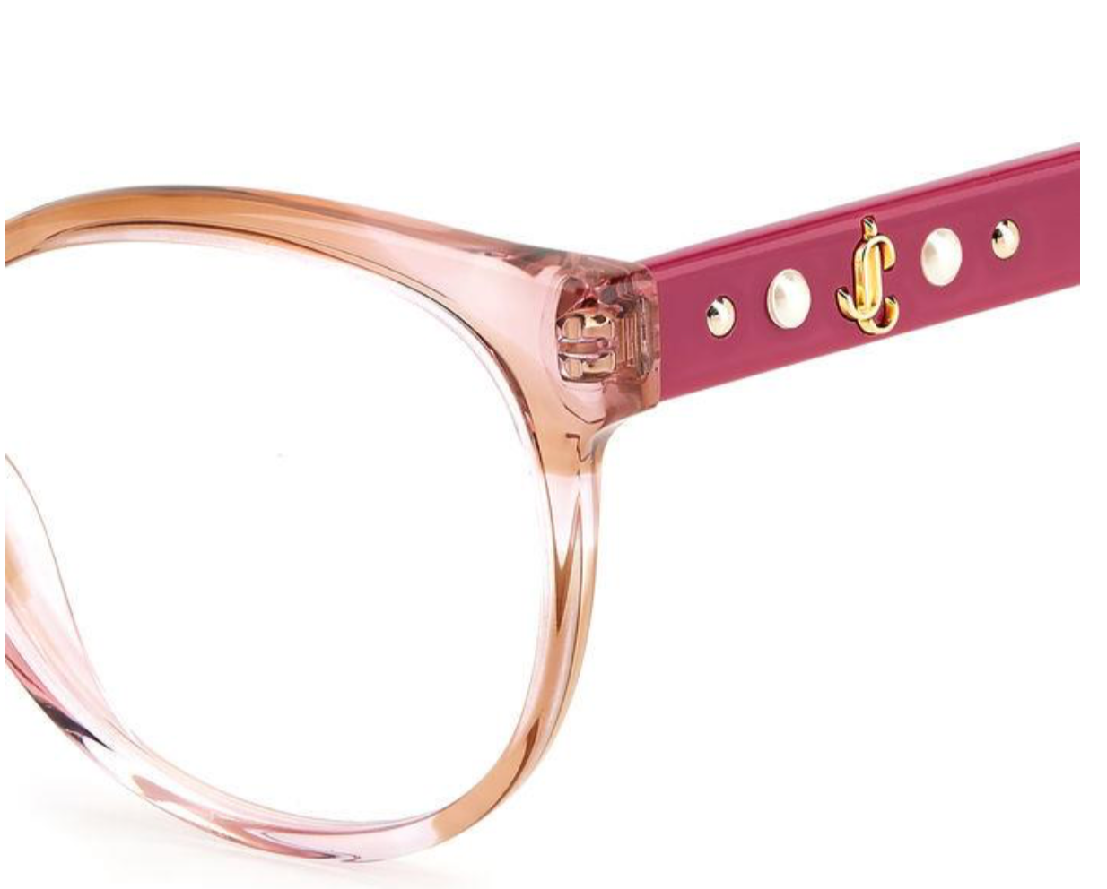 JIMMY CHOO OPTICAL 336 STRIPPED PINK