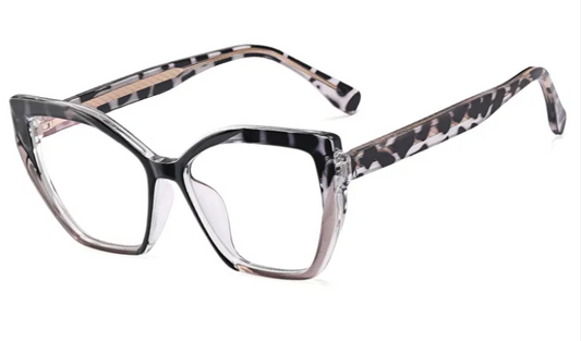 Gloss Black/Leopard print Glasses ESW82026