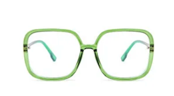 Green Oversize Square Glasses ESW8031