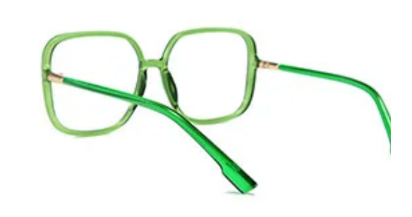 Green Oversize Square Glasses ESW8031