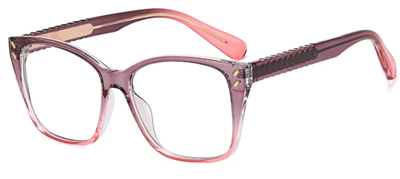 Gray/Pink Gradient transparent Glasses ESW82044