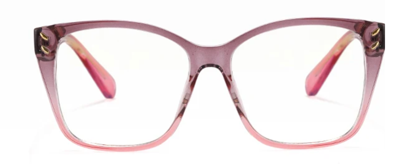 Gray/Pink Gradient transparent Glasses ESW82044