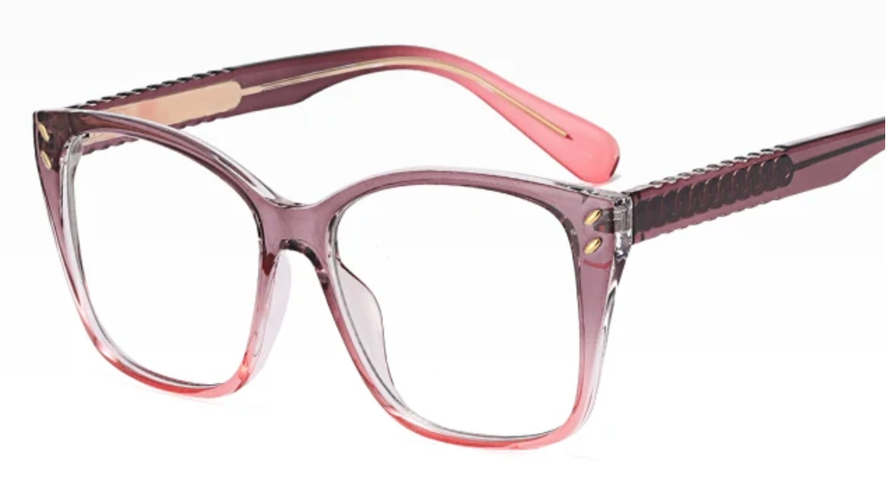 Gray/Pink Gradient transparent Glasses ESW82044